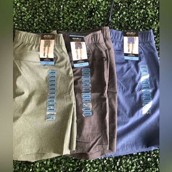 NWT 3 Pairs of Eddie Bauer Men’s Shorts : Size Large - Picture 2 of 8